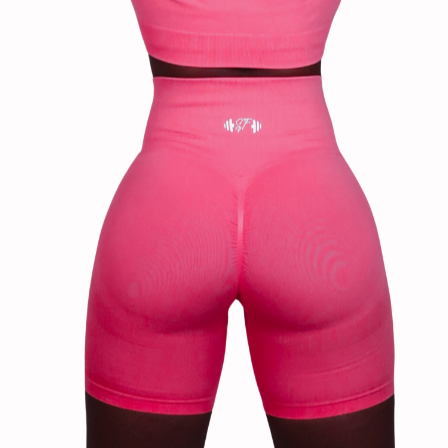 She's Fitness Rosè Scrunch Shorts1