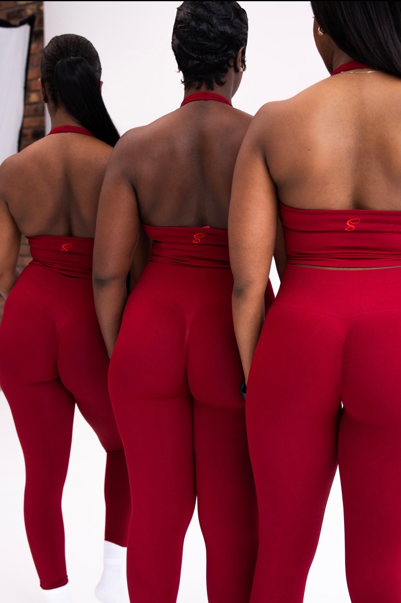 Cherry Red Sculpt Leggings