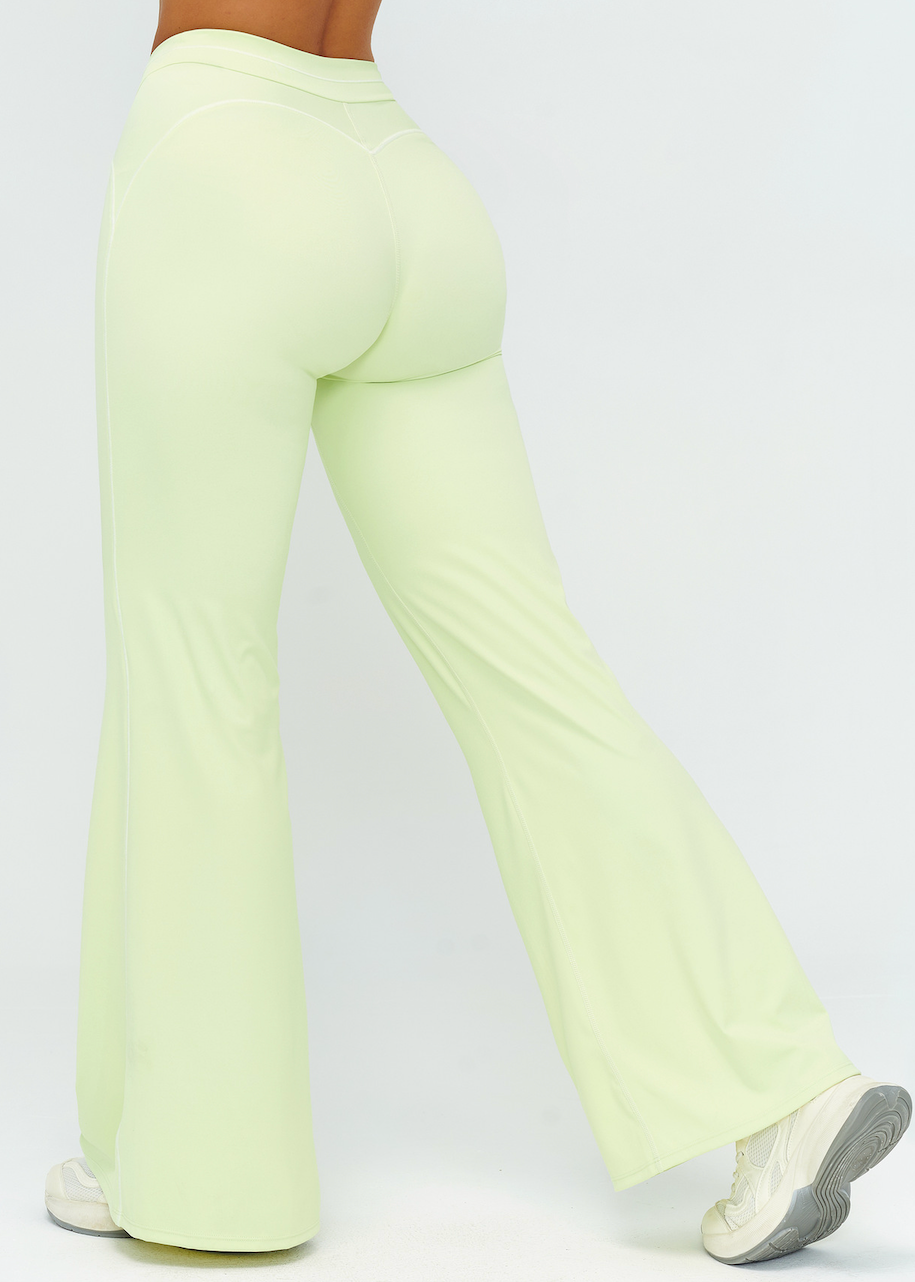 Luxe Lime Flare Leggings